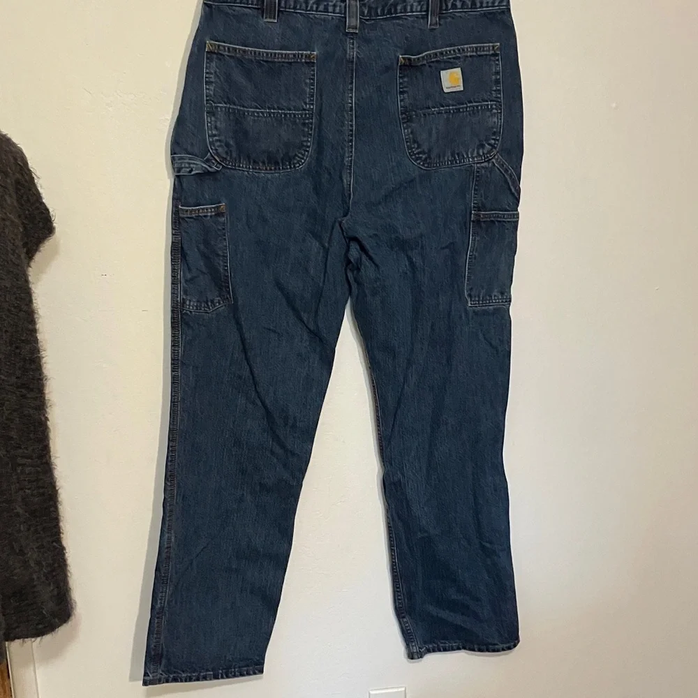 Carhartt 38 x 34 loose fit heavy weight denim jeans men